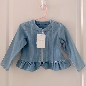 Mayoral brand baby denim zip jacket size 18 months
